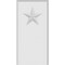 Ekena Millwork Standard Foster Star Plinth Block With Beveled Edge, 4"W x 8"H x 1/2"P PBP040X080X050FOS07 - alternate 4